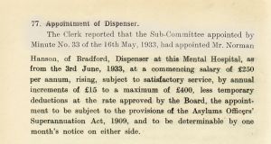 Dispenser  Appointment Of Successor, 1933